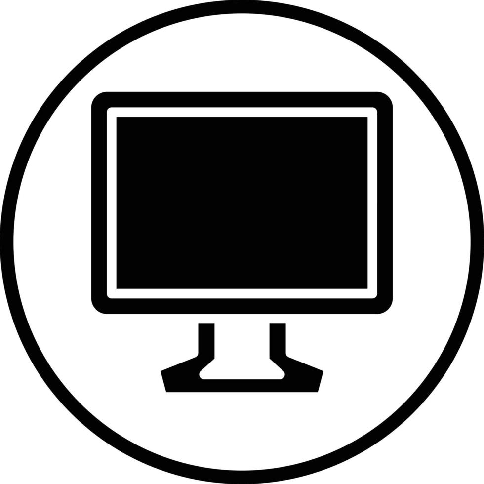 TV-Bildschirm-Vektor-Icon-Design vektor