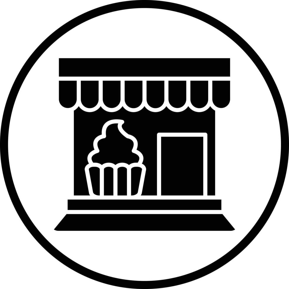 Bäckerei-Shop-Vektor-Icon-Design vektor