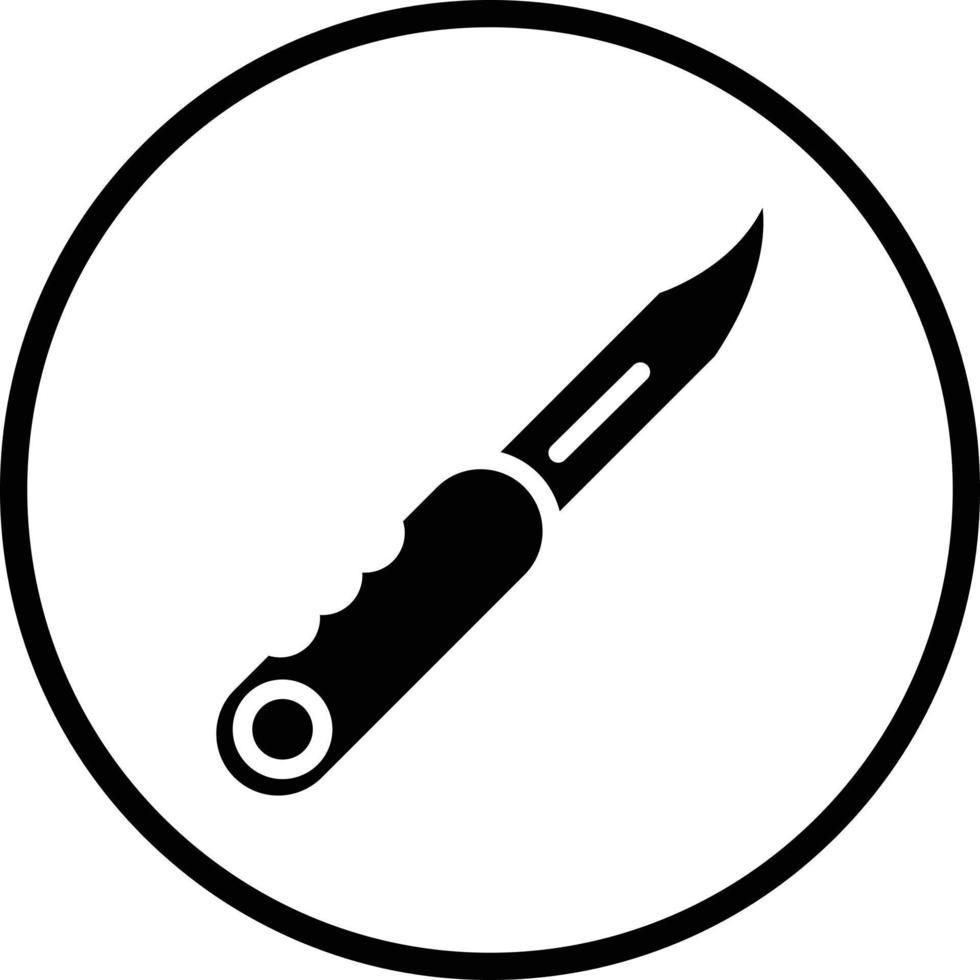 ficka kniv vektor ikon design