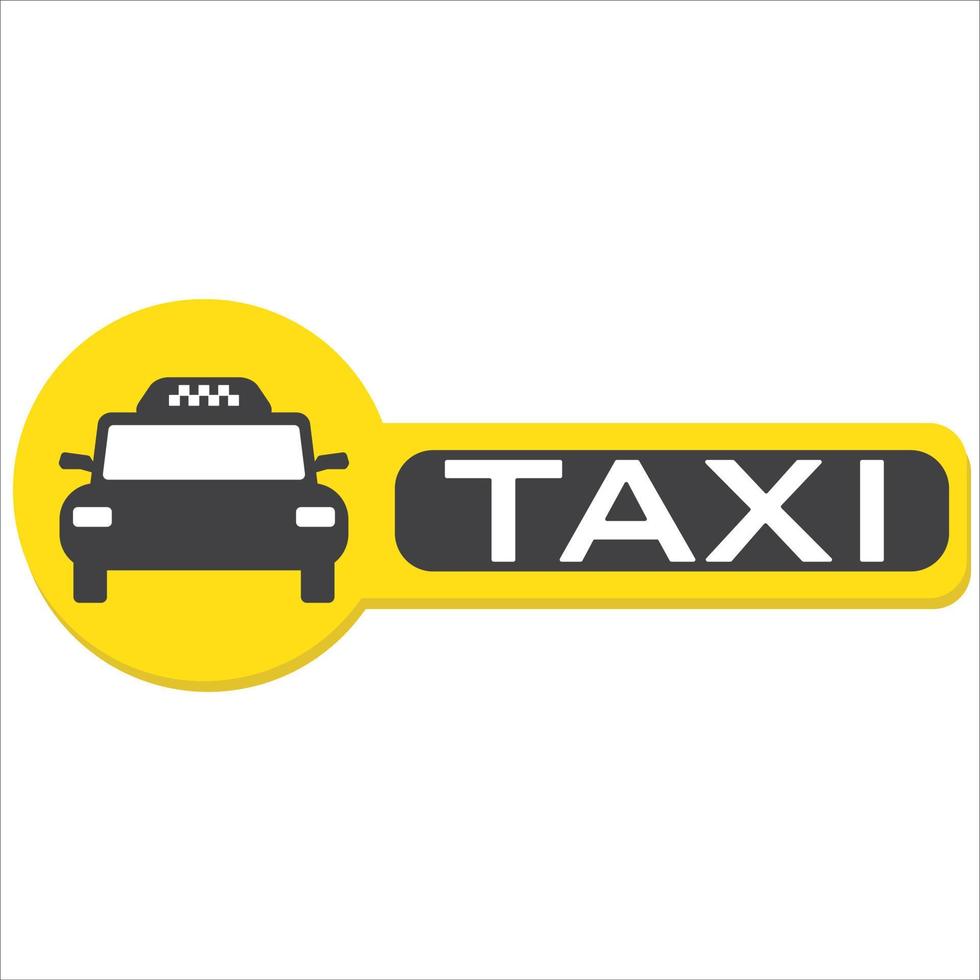 Taxi Symbol Vektor Illustration Symbol