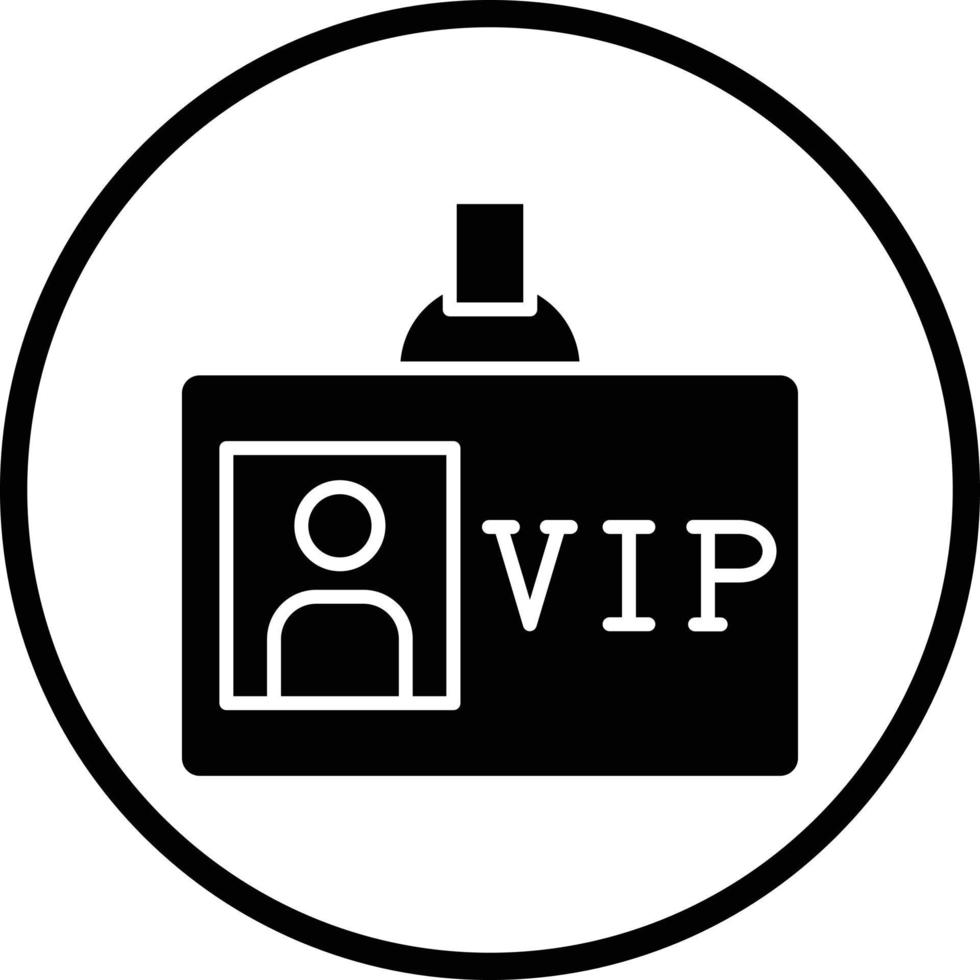 VIP-Pass-Vektor-Icon-Design vektor