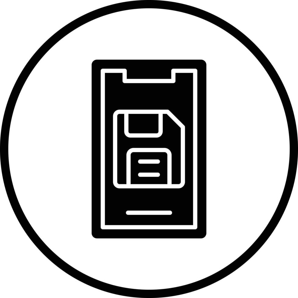 Handy, Mobiltelefon speichern Vektor Symbol Design