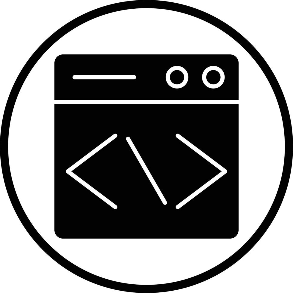 Webseite Codierung Vektor Symbol Design