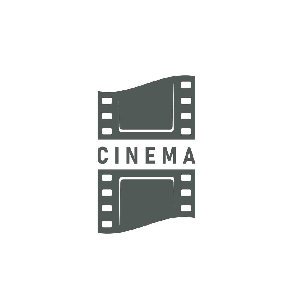 film bio filma remsa ikon av tv kanal vektor