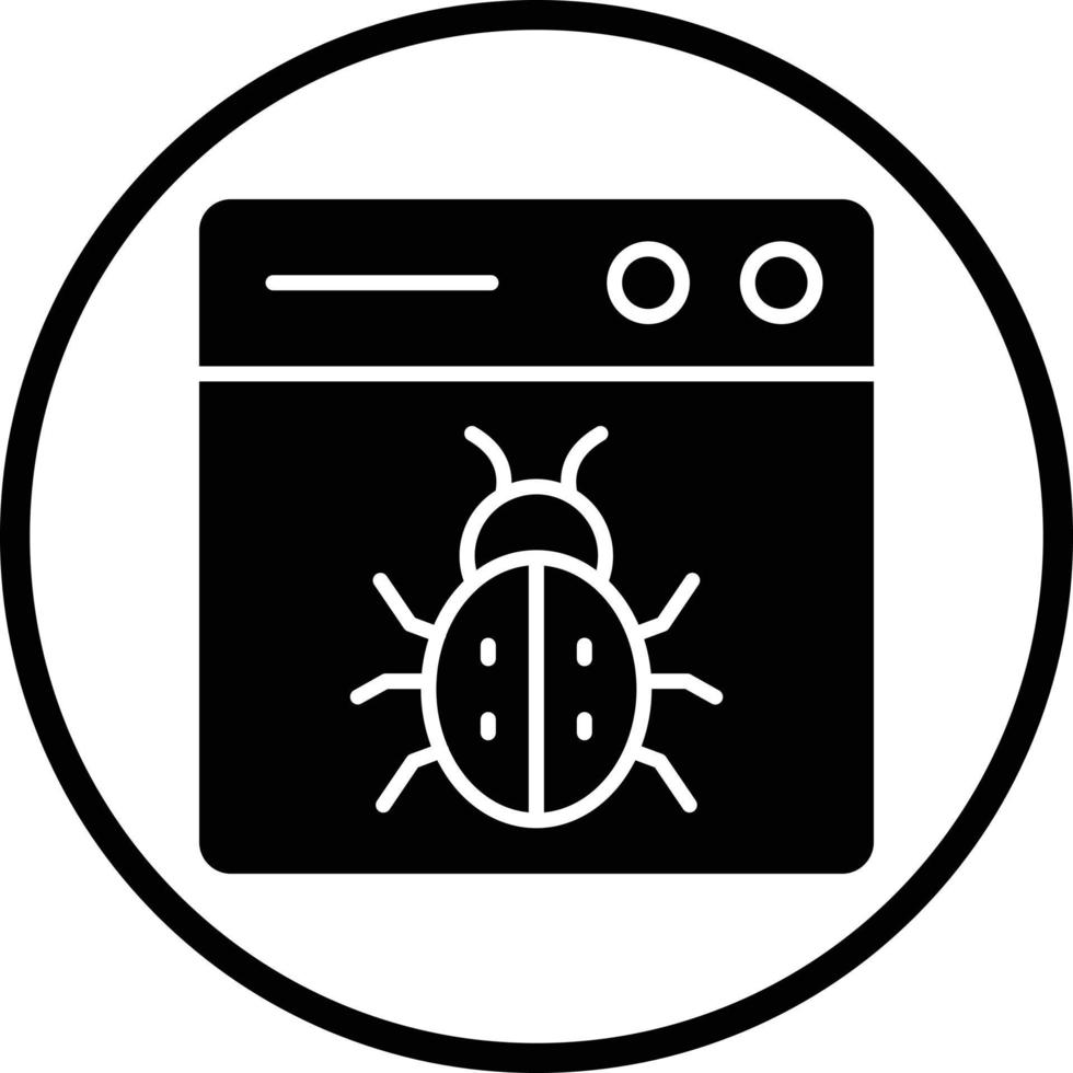 Malware-Vektor-Icon-Design vektor