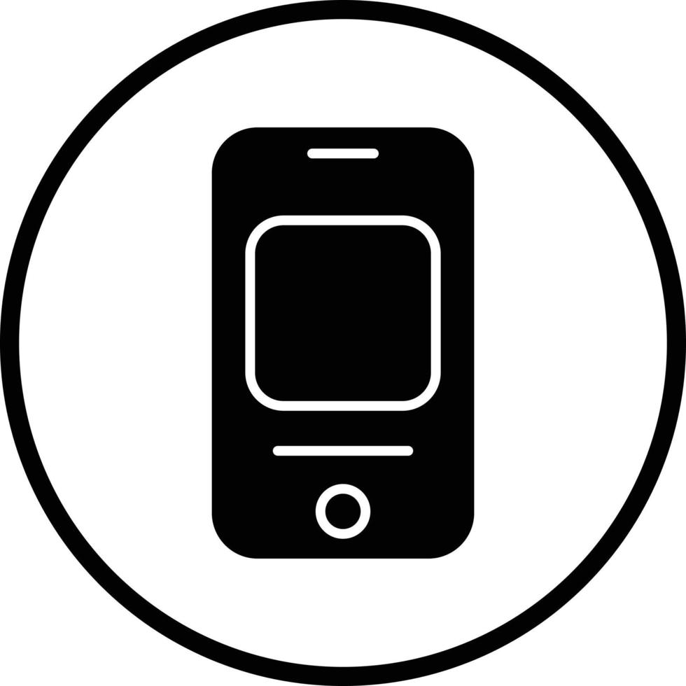 Handy, Mobiltelefon App Vektor Symbol Design