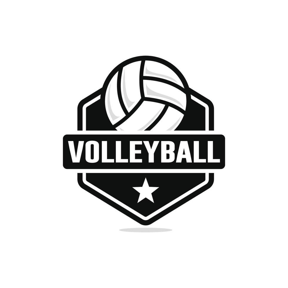 volleyboll logotyp design vektor