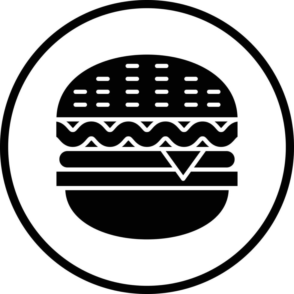 hamburgare vektor ikon design