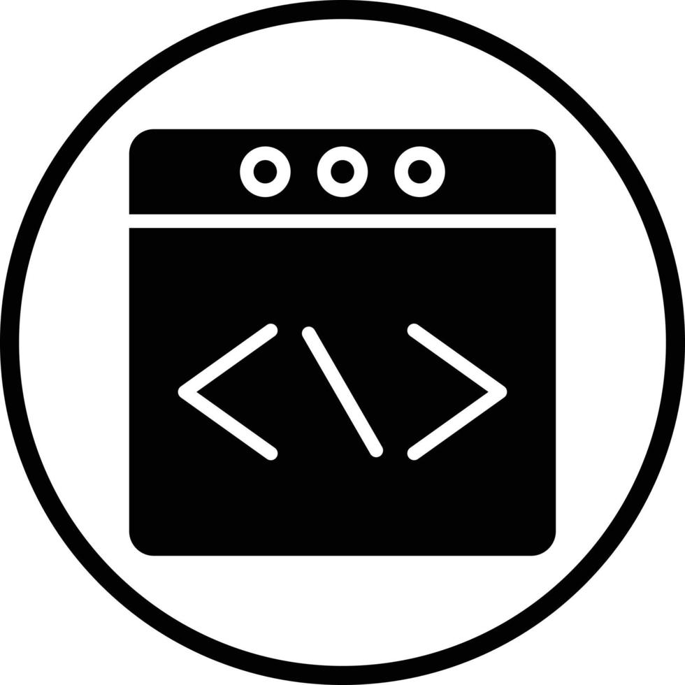 webb programmering vektor ikon design
