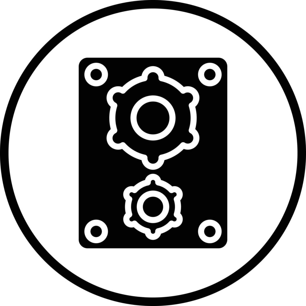 Lautsprecher-Vektor-Icon-Design vektor