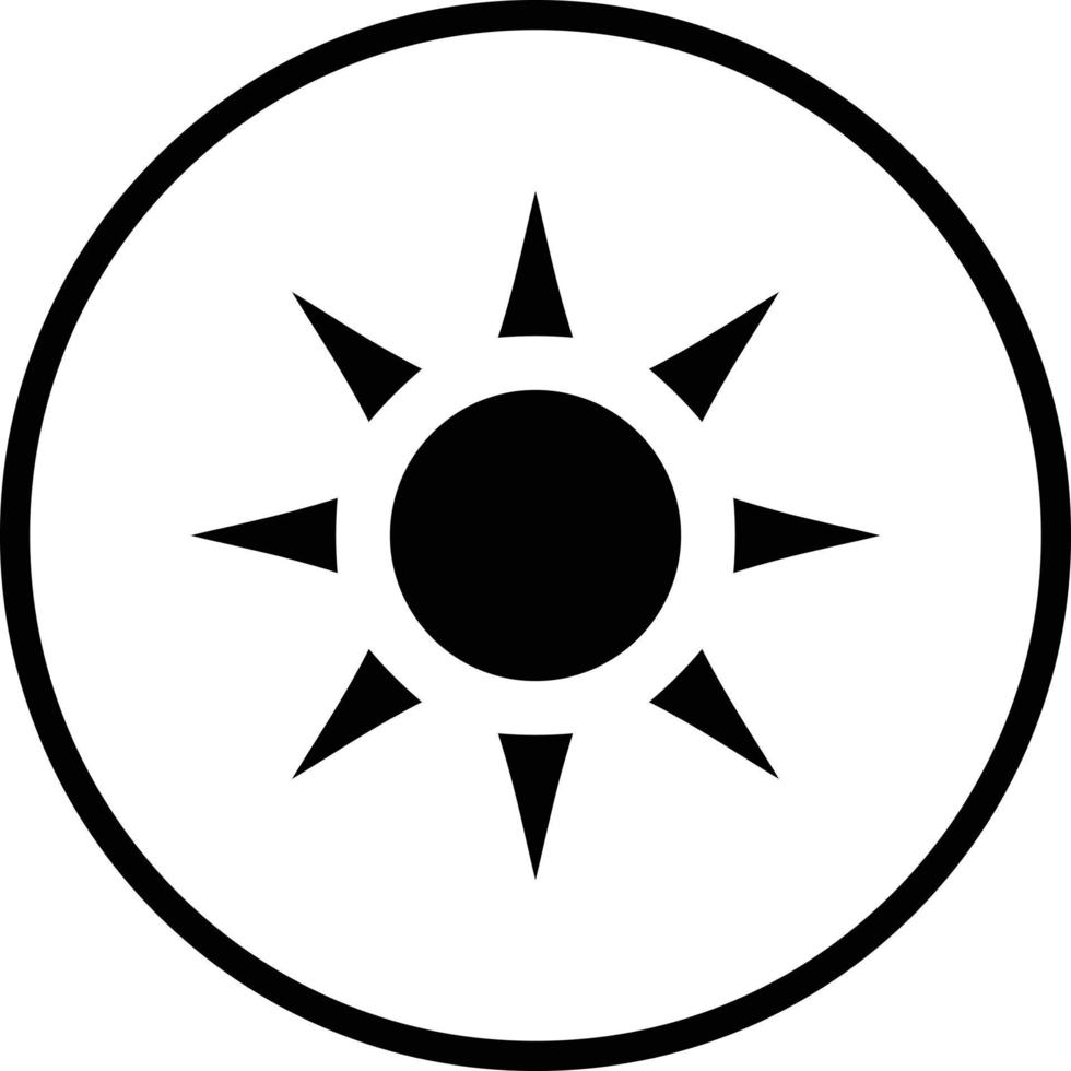 Sonne-Vektor-Icon-Design vektor