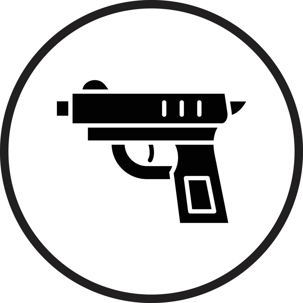 Waffe-Vektor-Icon-Design vektor