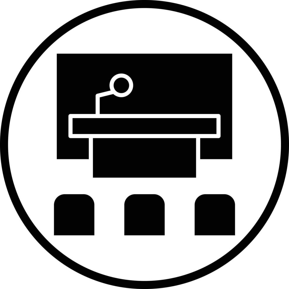 Drücken Sie Zimmer Vektor Symbol Design