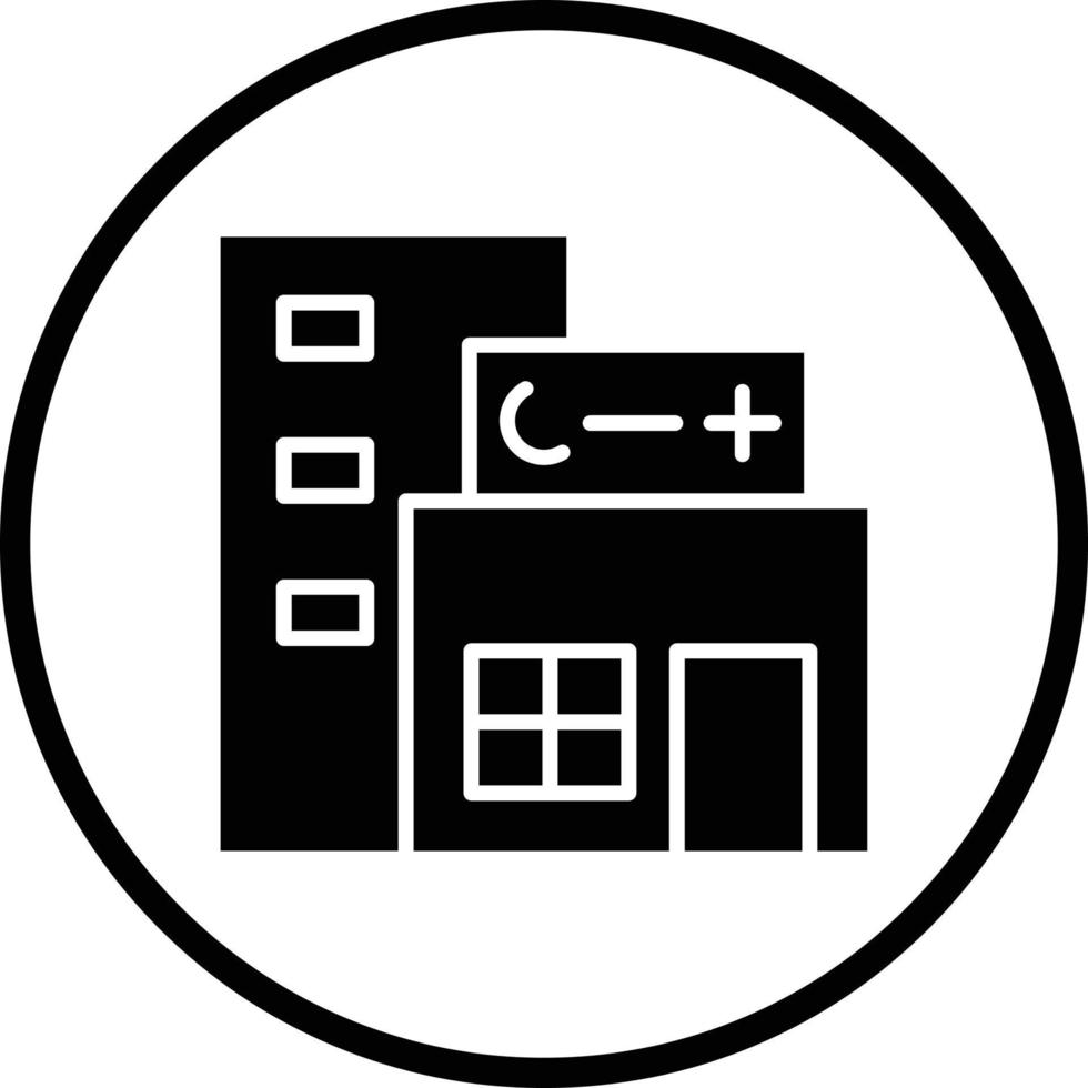 Krankenhaus-Vektor-Icon-Design vektor