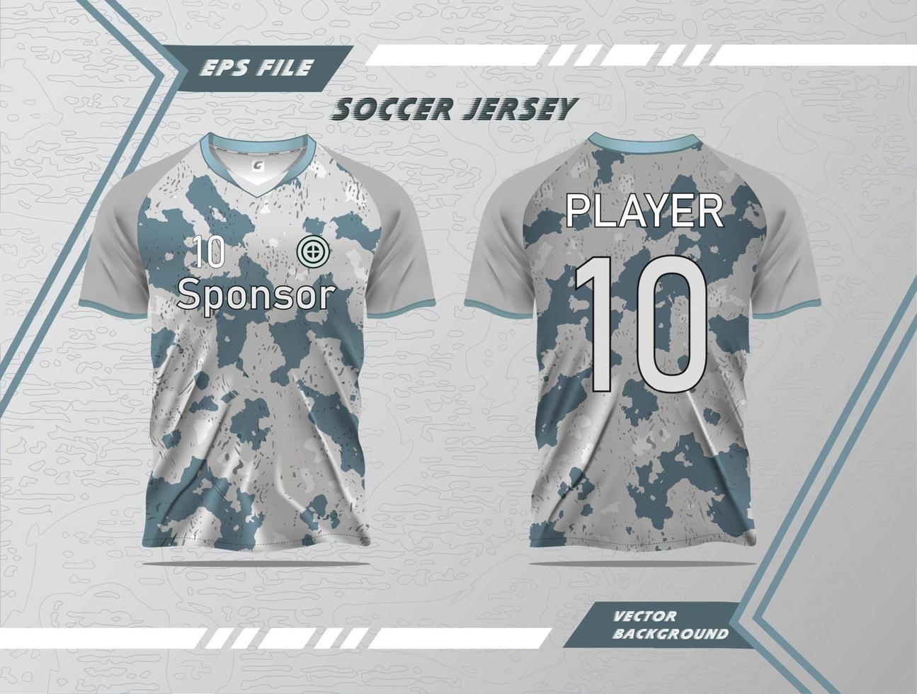 T-Shirt Sport Design Vorlage, Fußball Jersey Vorlage Sport T-Shirt Design mit einzigartig Konzept vektor