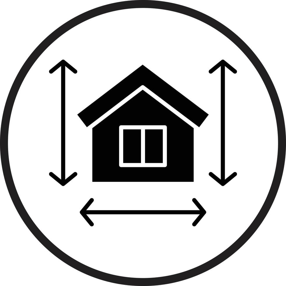 Haus Messung Vektor Symbol Design