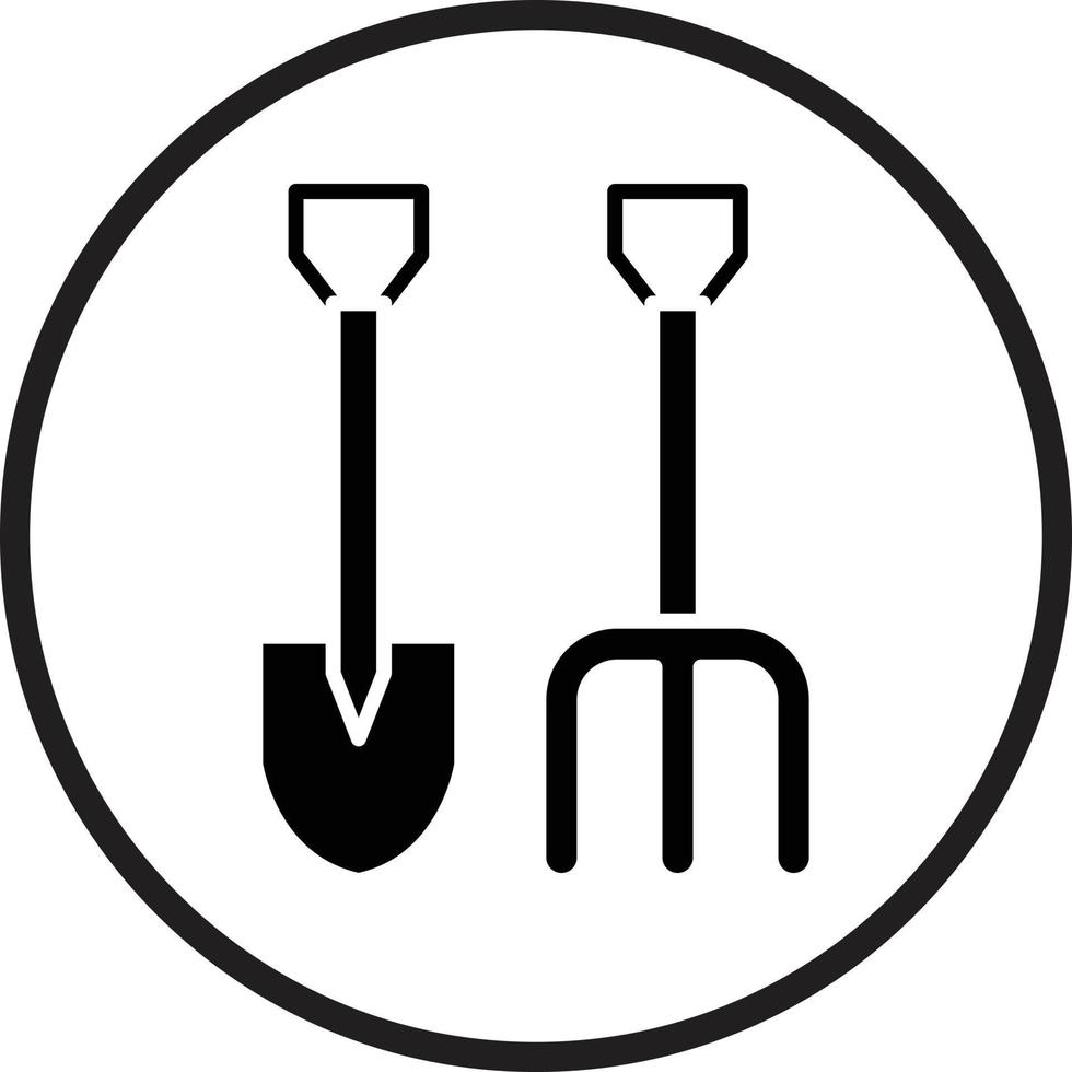 Gartenarbeit Werkzeug Vektor Symbol Design