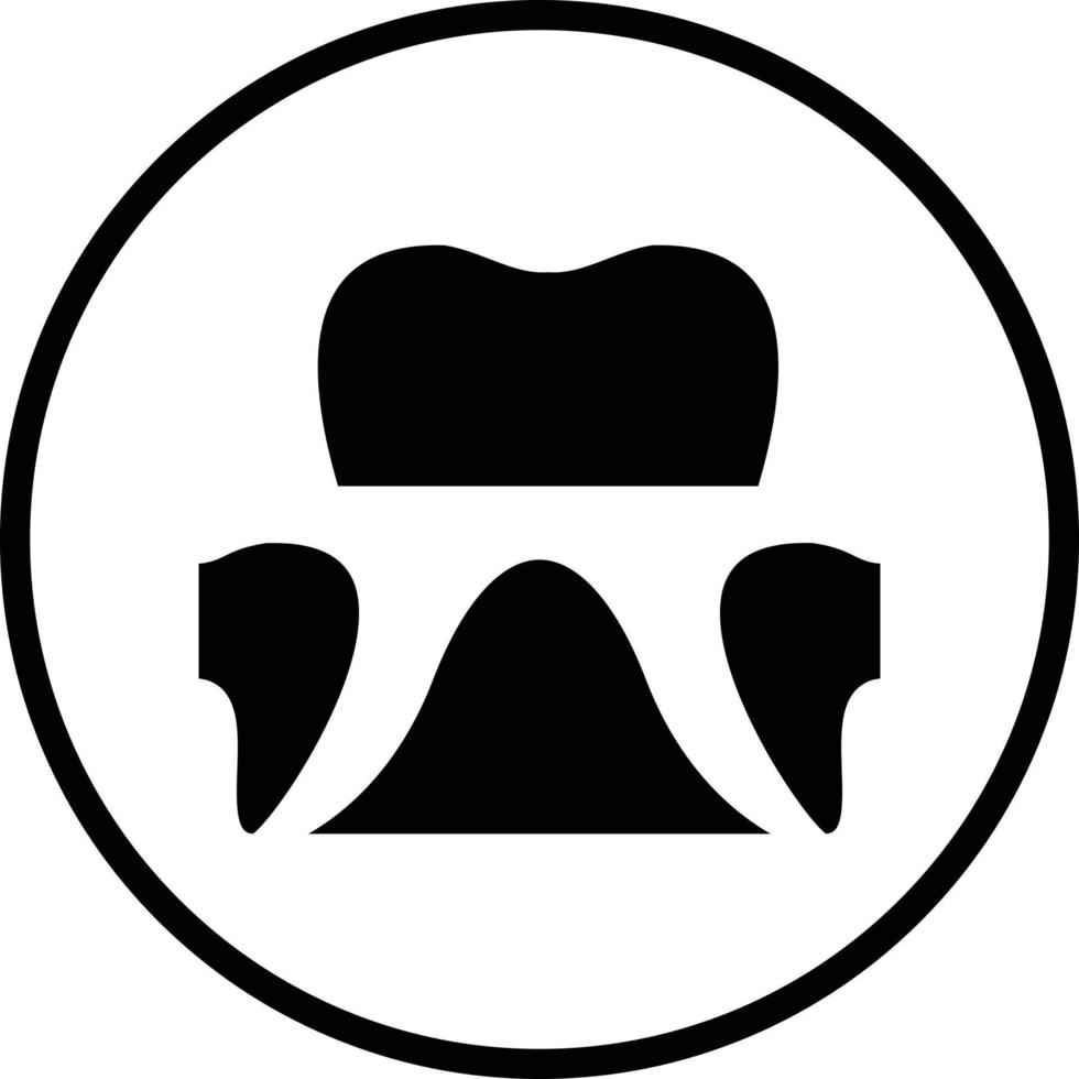 Dental Krone Vektor Symbol Design