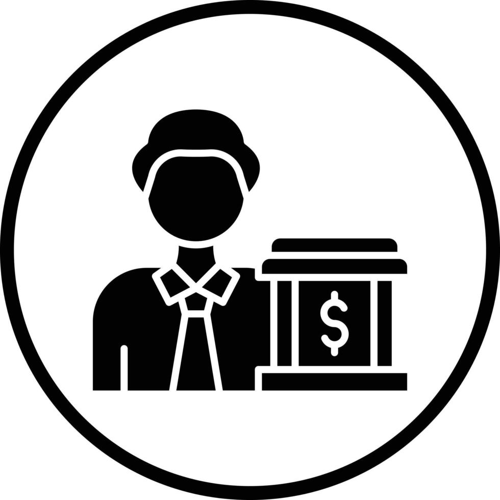 persönliches Banking-Vektor-Icon-Design vektor