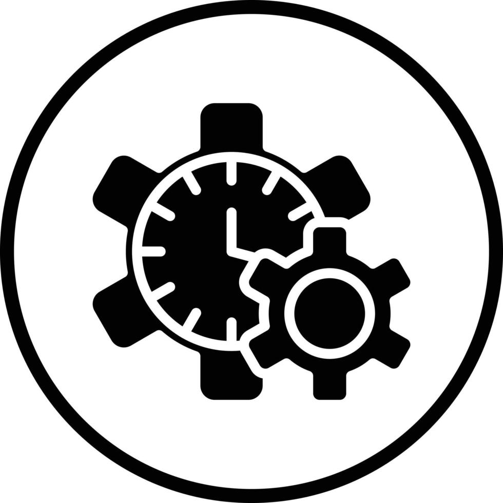 Zeitmanagement-Vektor-Icon-Design vektor