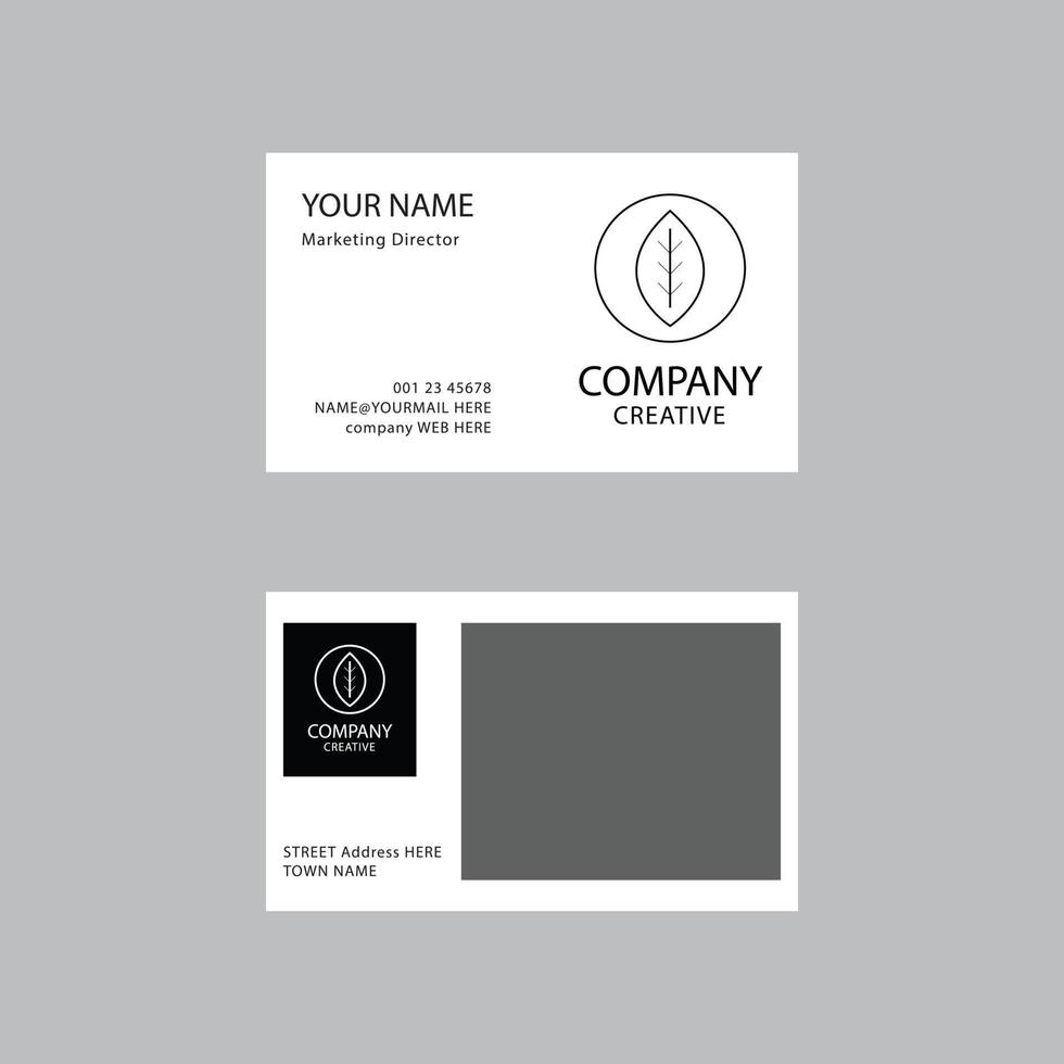 företag kort skriva ut mall med företag logotyp. vektor illustration. kreativ företag kort mall