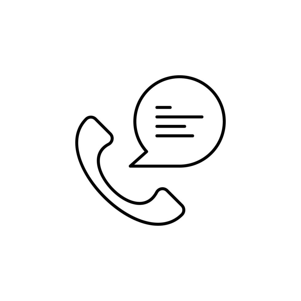 Telefon Forderung, Kommunikation Vektor Symbol
