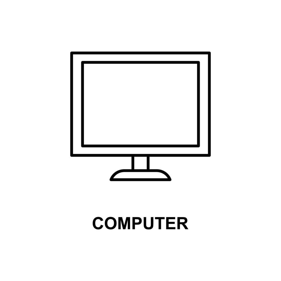 Computer-Vektor-Symbol vektor