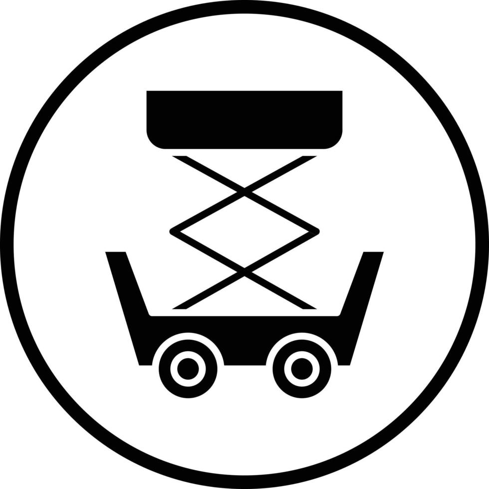 Schere Aufzug Vektor Symbol Design