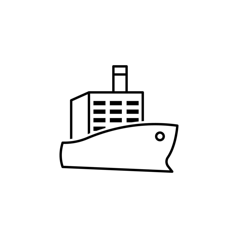 Schiff Ladung Vektor Symbol