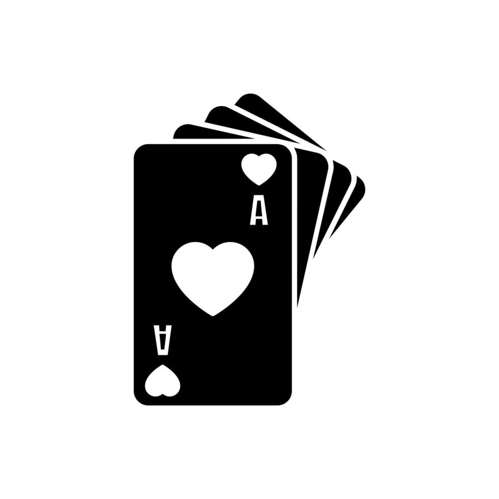 kasino ikon vektor uppsättning. spänning illustration tecken samling. poker symbol.