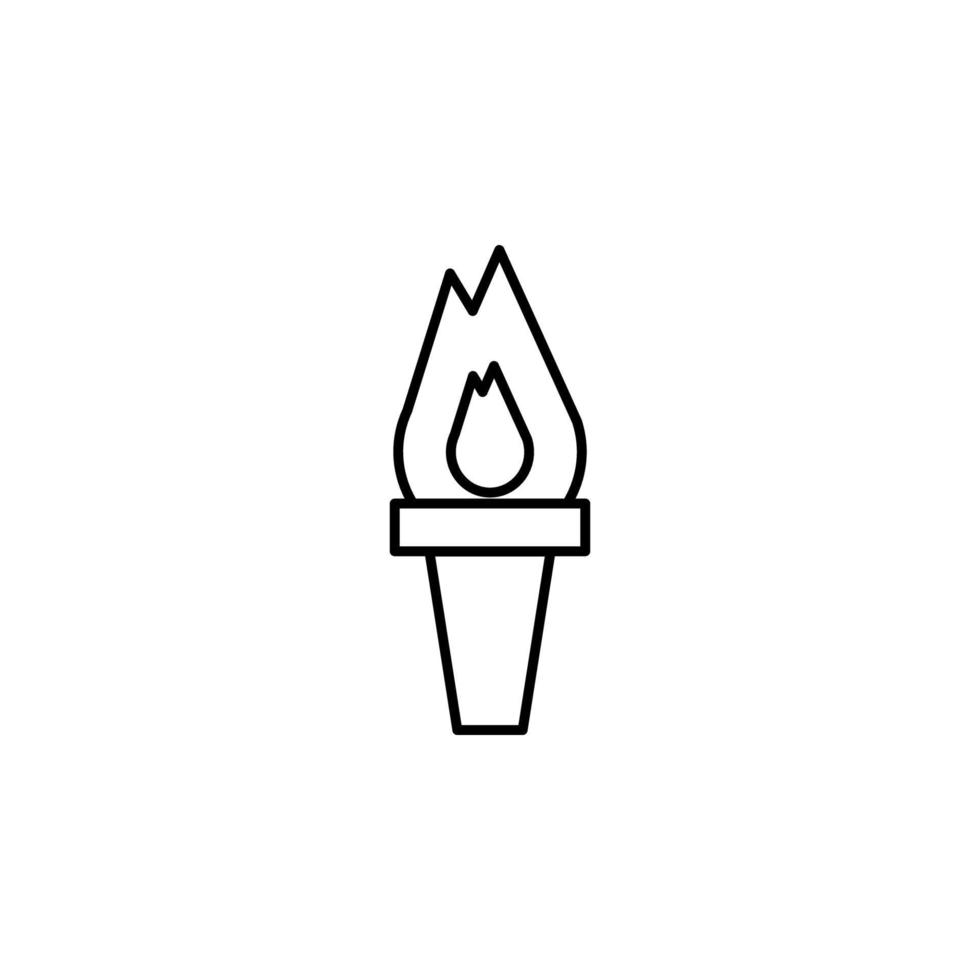 Sport, Flamme Vektor Symbol