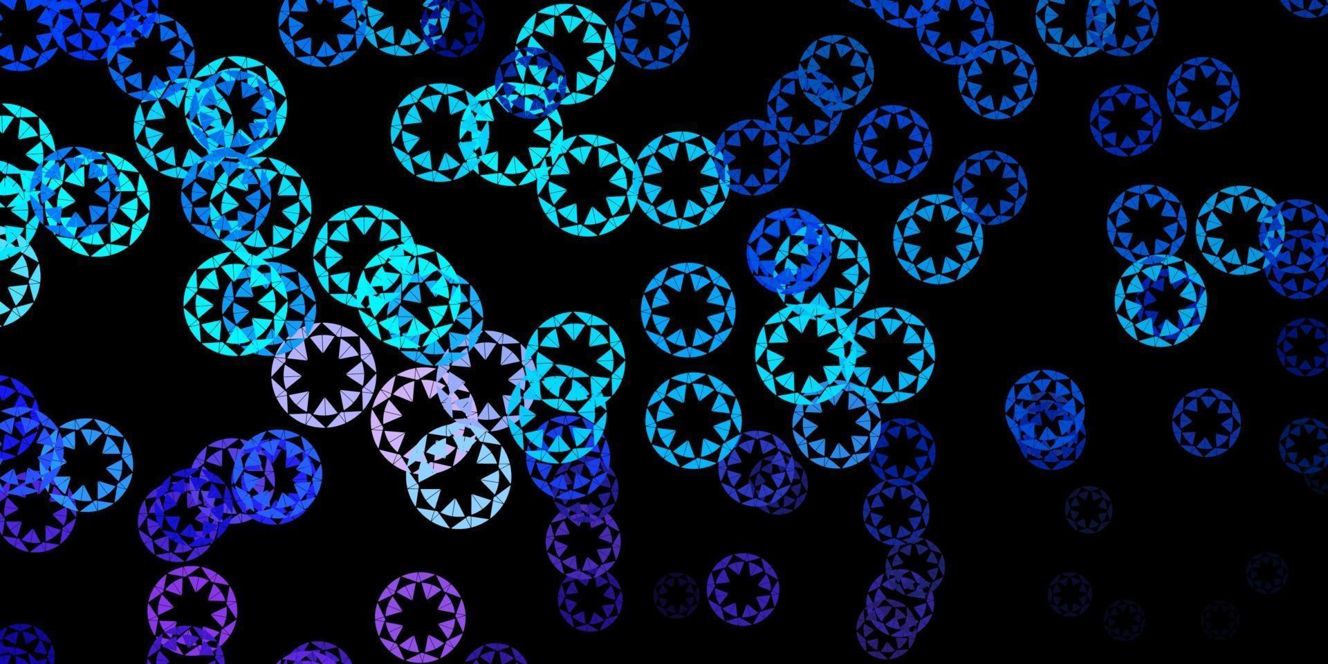 mörkrosa, blå vektorbakgrund med prickar. vektor
