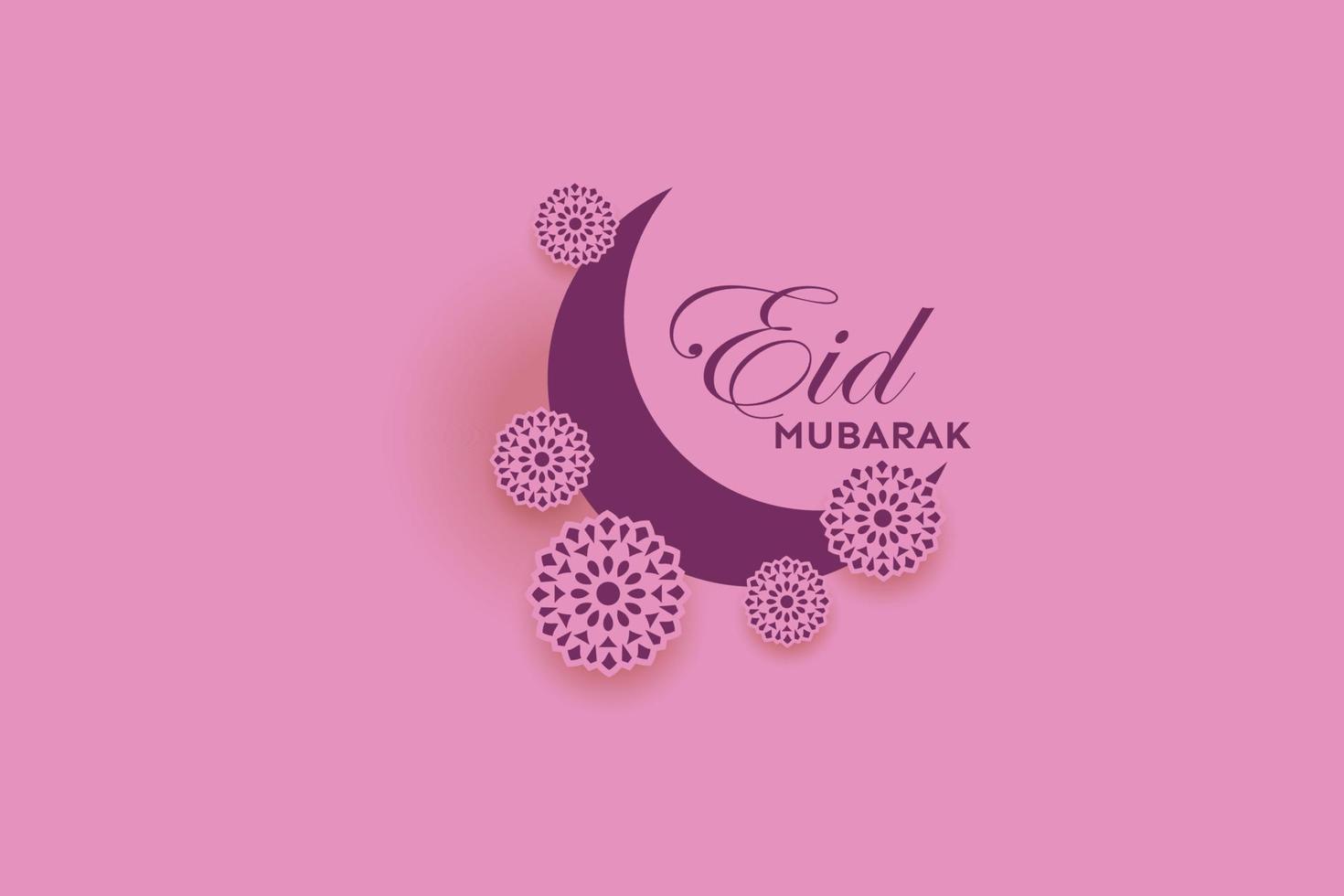 eid mubarak med islamic kalligrafi, eid al fitr de engelsk kalligrafi betyder Lycklig eid. vektor illustration. 3d modern islamic Semester baner, lämplig för eid, eid al fitr.