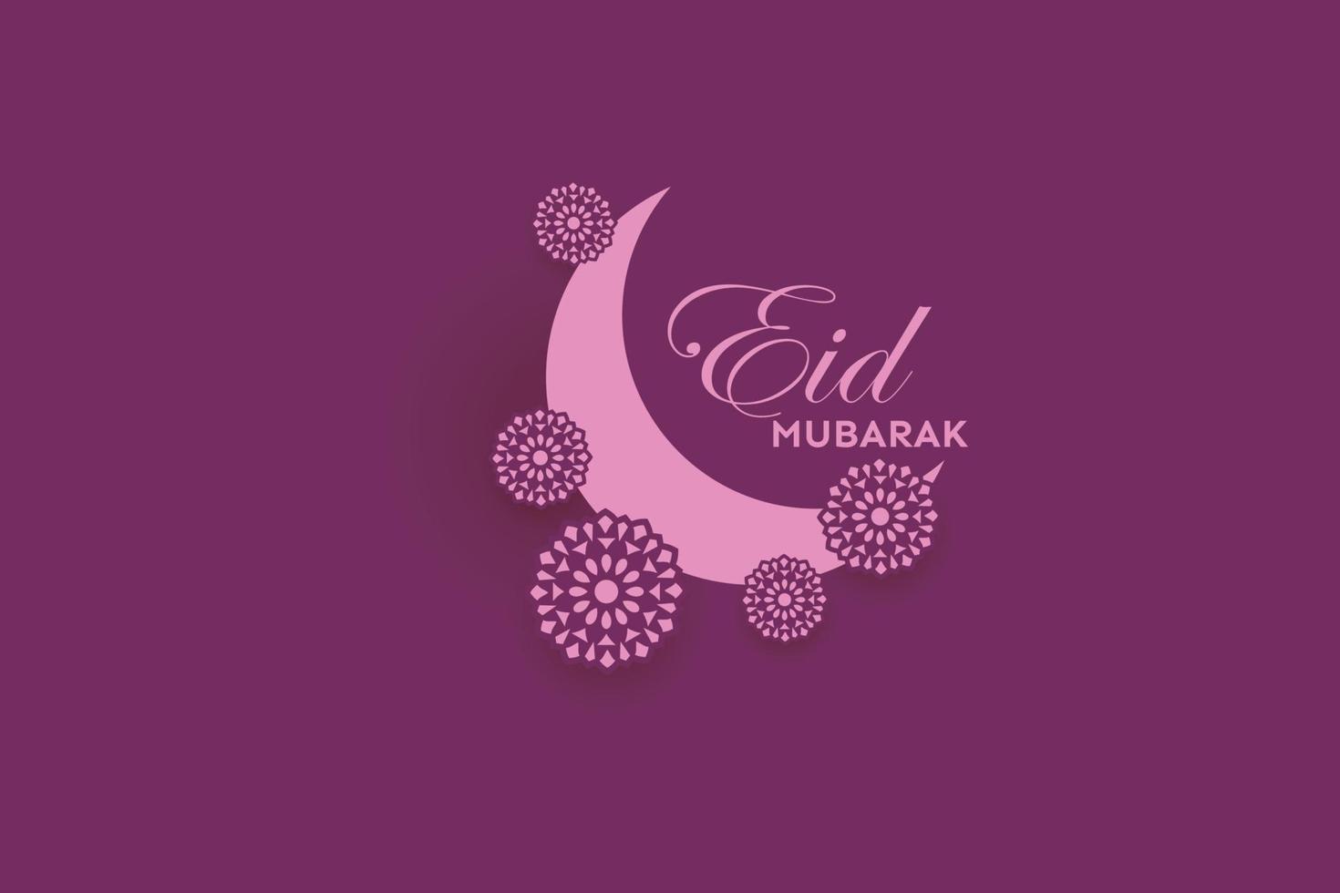 eid mubarak med islamic kalligrafi, eid al fitr de engelsk kalligrafi betyder Lycklig eid. vektor illustration. 3d modern islamic Semester baner, lämplig för eid, eid al fitr.