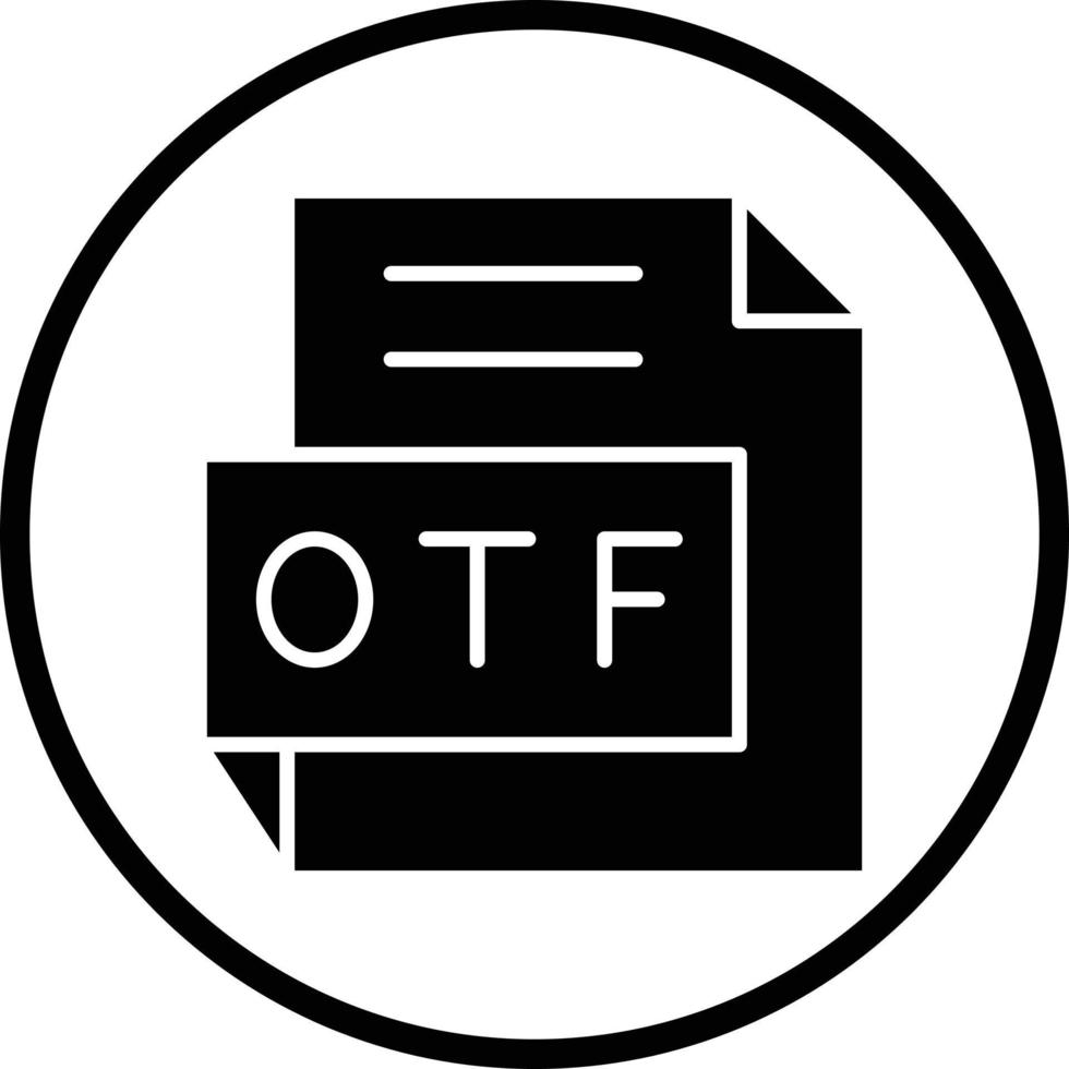 otf vektor ikon design