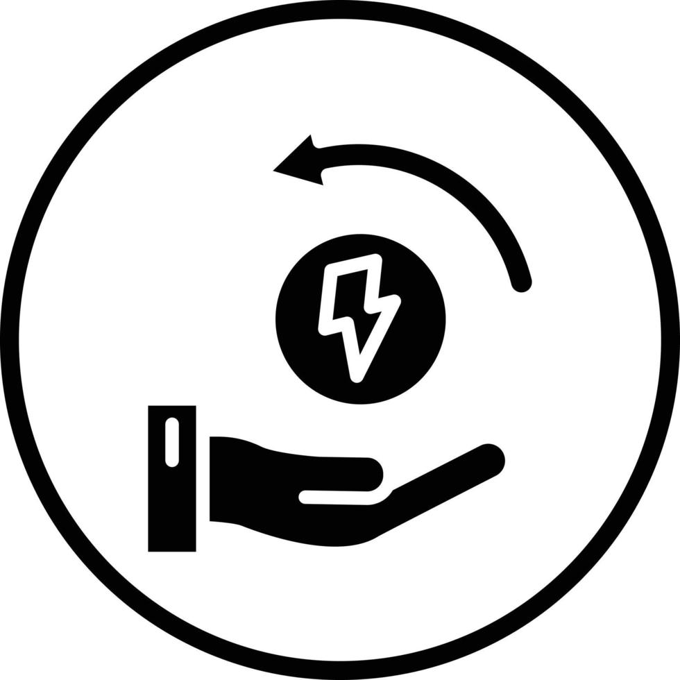 Energie Speichern Vektor Symbol Design