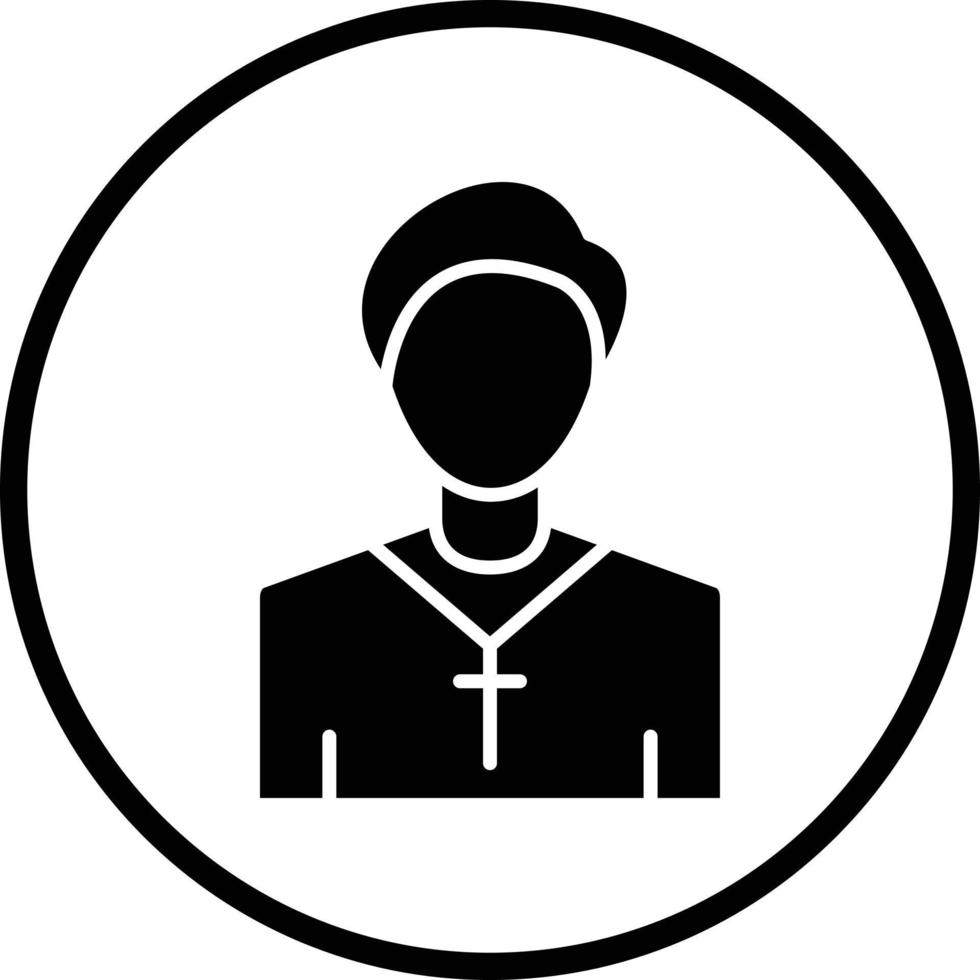 Pastor-Vektor-Icon-Design vektor