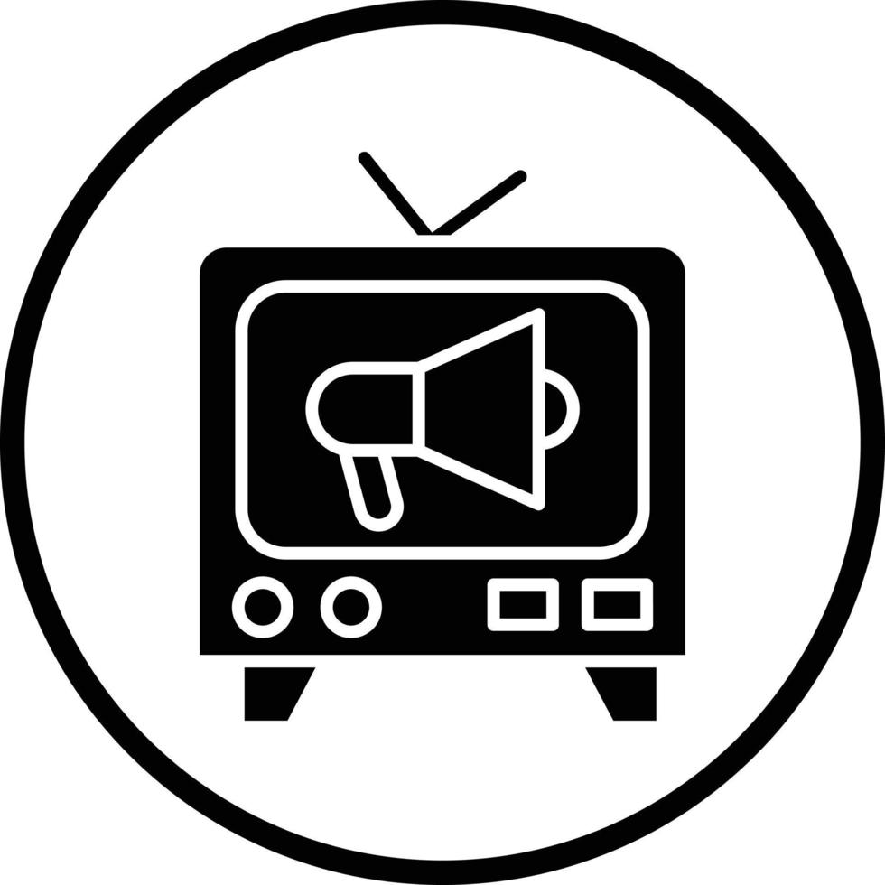 TV kommersiell vektor ikon design
