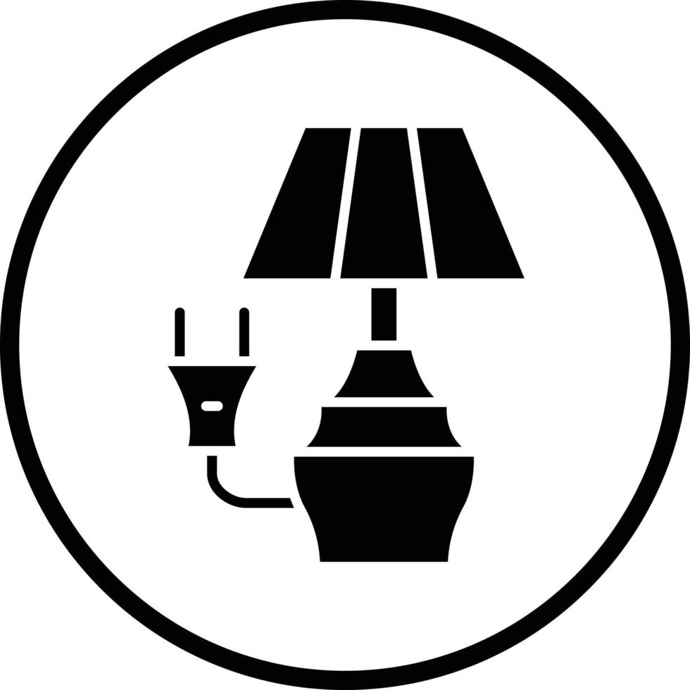 elektrisk lampa vektor ikon design