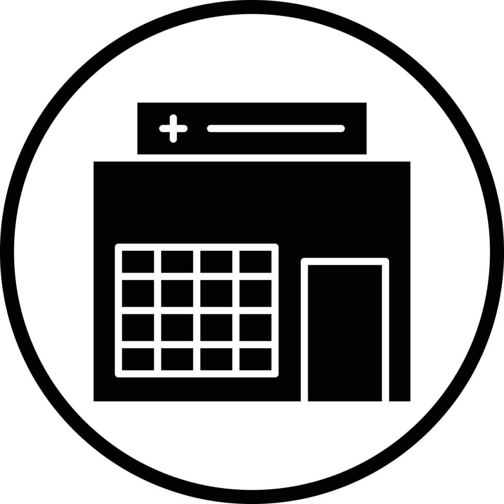 Apotheke-Vektor-Icon-Design vektor