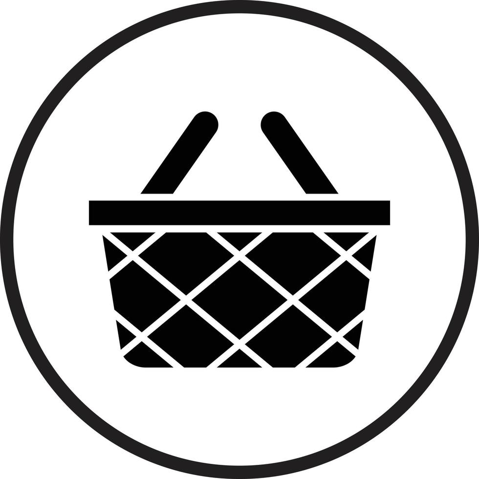 Picknick Korb Vektor Symbol Design