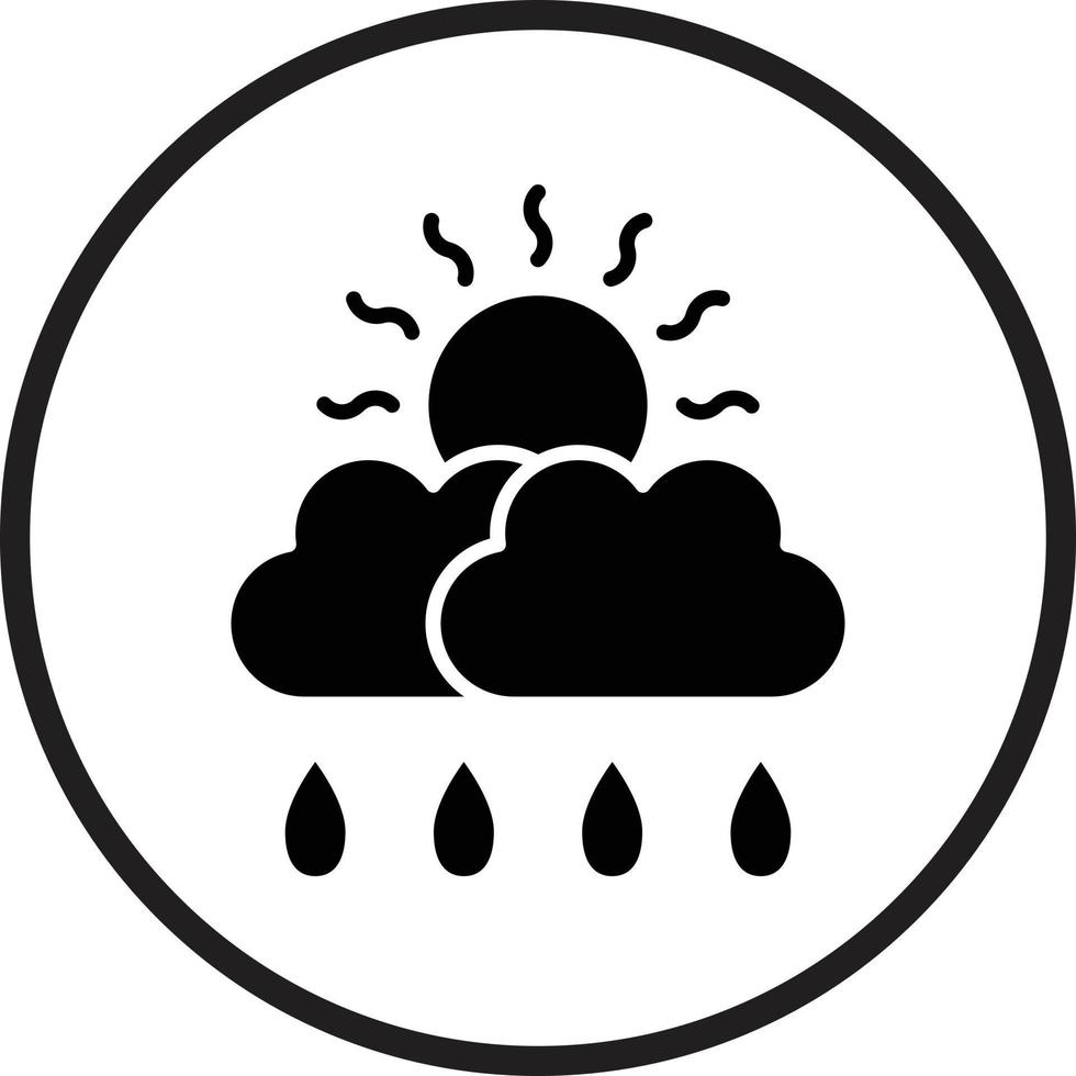 Nieselregen-Vektor-Icon-Design vektor