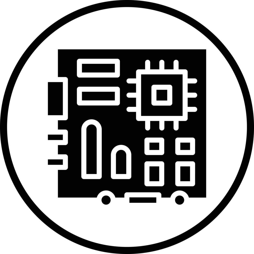 Motherboard-Vektor-Icon-Design vektor