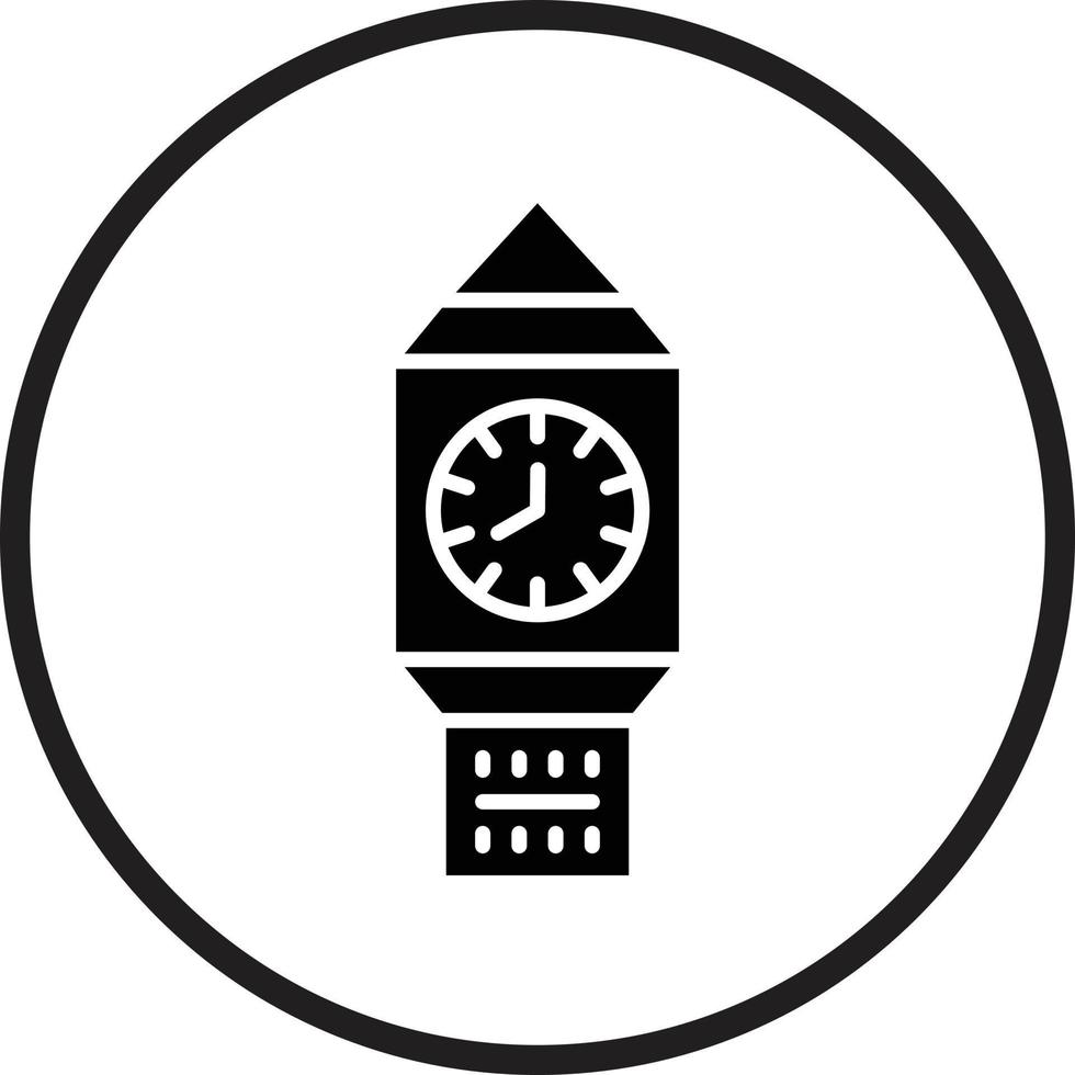 Uhr Turm Vektor Symbol Design