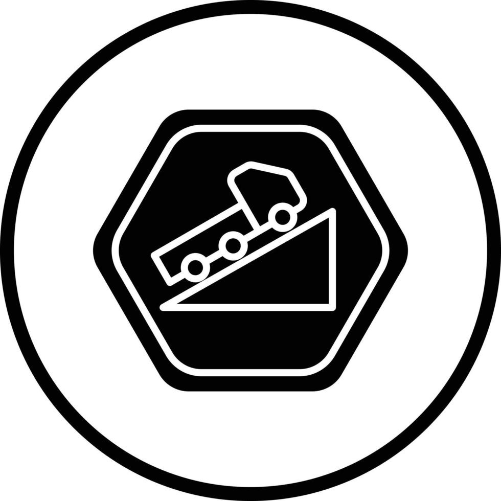 Hügel Straße Vektor Symbol Design