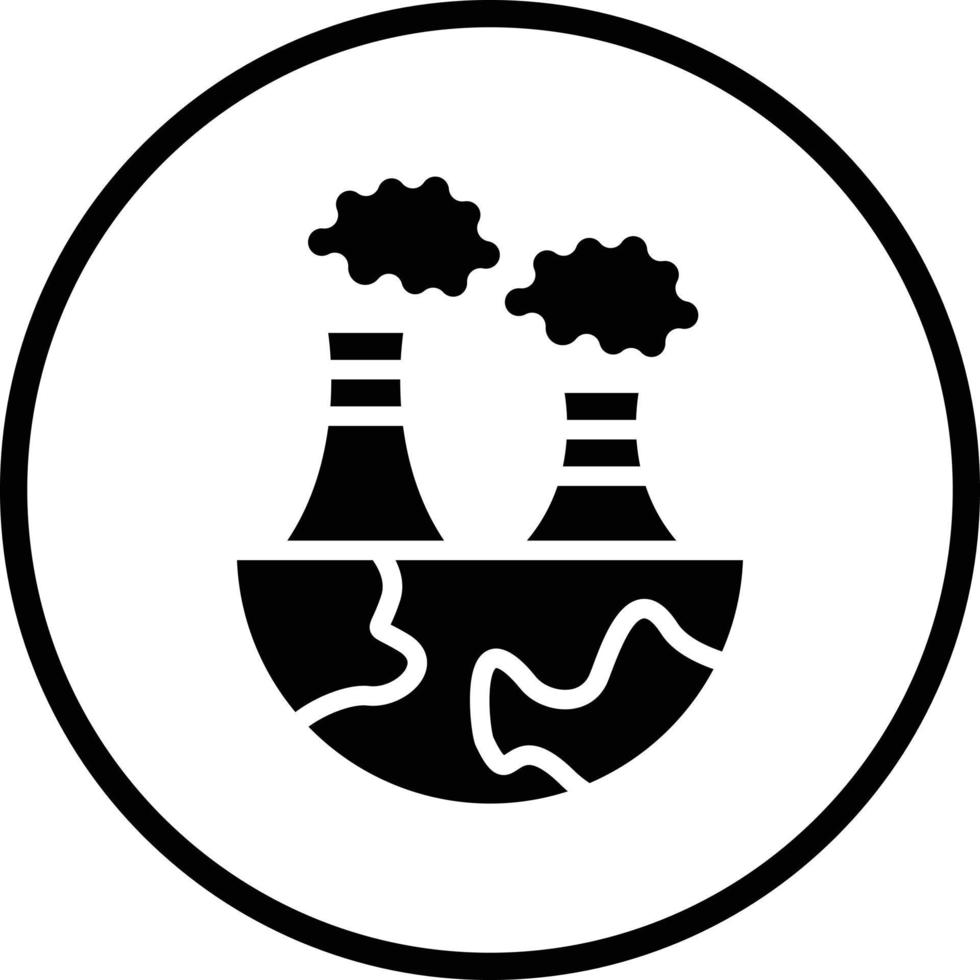 Luftverschmutzung Vektor-Icon-Design vektor