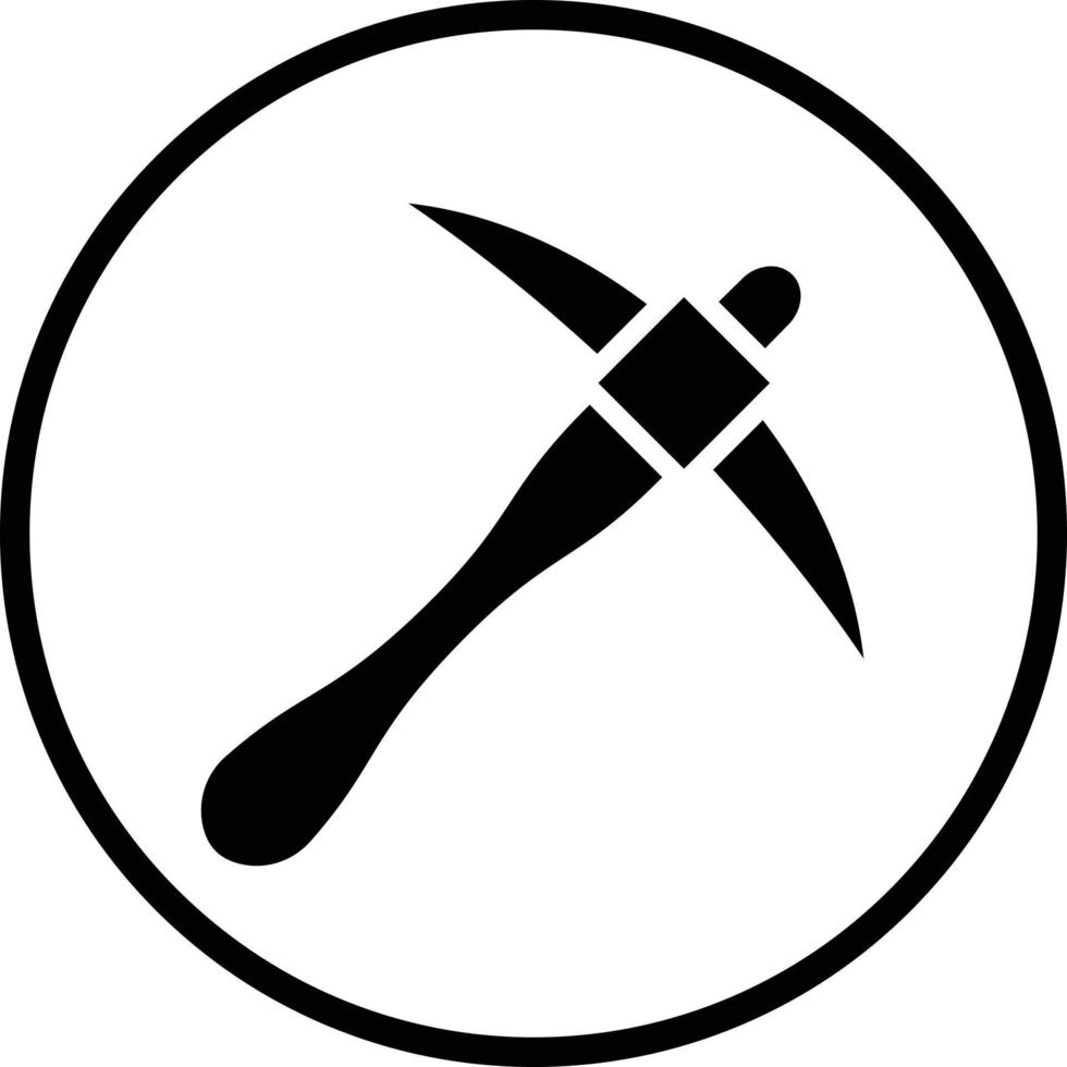 pickaxe vektor ikon design