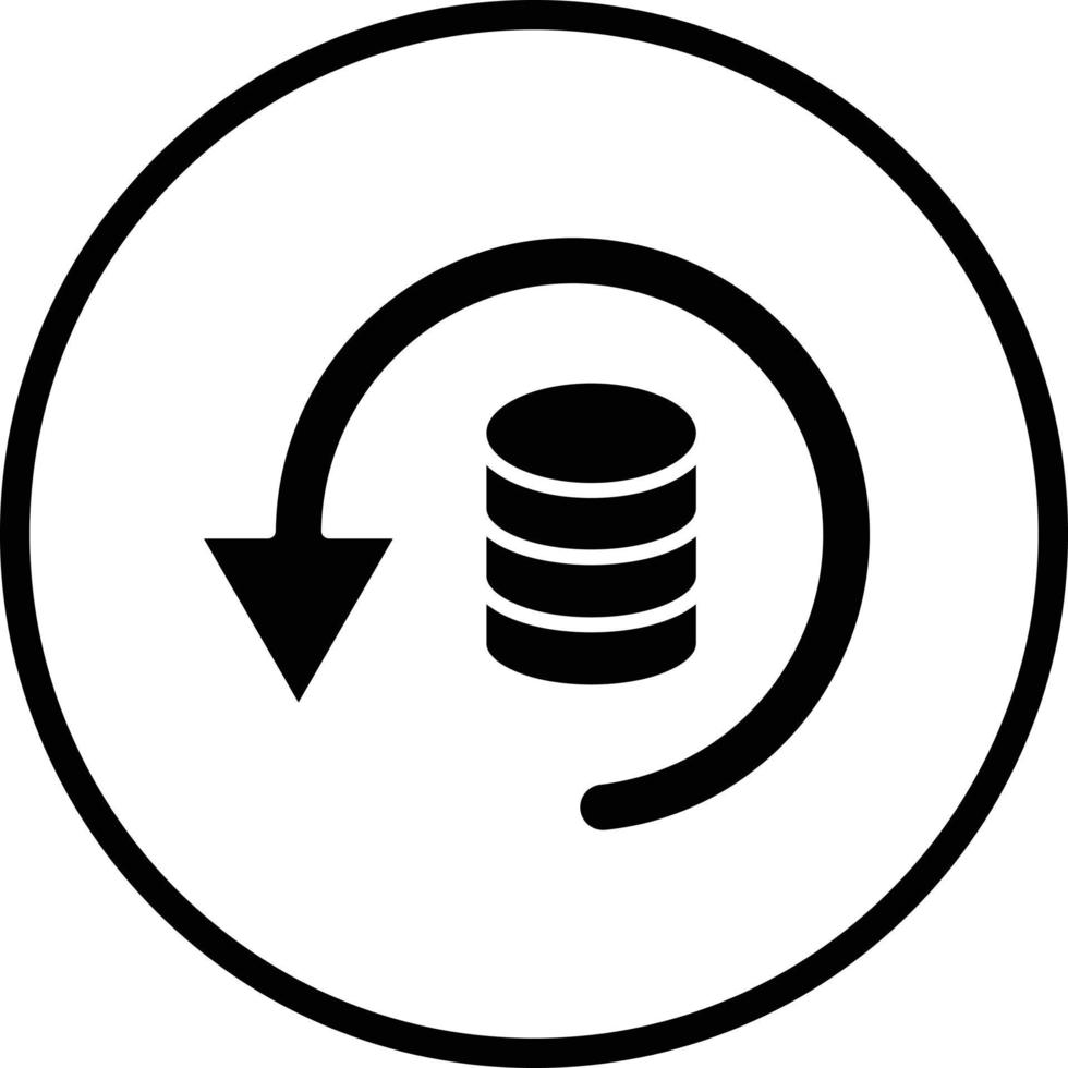 data säkerhetskopiering vektor ikon design