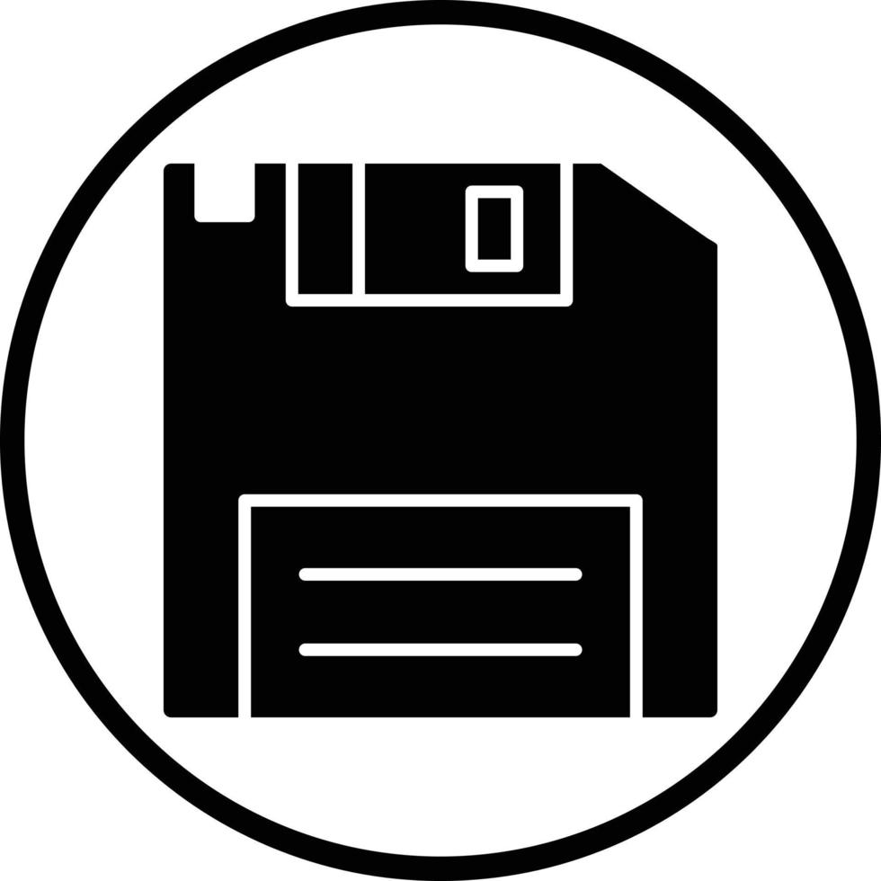 Diskette Platte Vektor Symbol Design