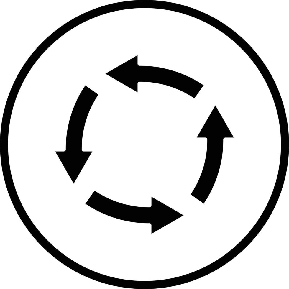 Drehung Vektor Symbol Design